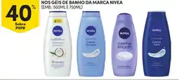 Continente Géis de banho da marca nivea promoção