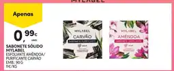 Continente Sabonete sólido mylabel esfoliante amêndoa/purificante carvão promoção