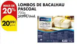 Pingo Doce lombos de bacalhau pascoal promoção