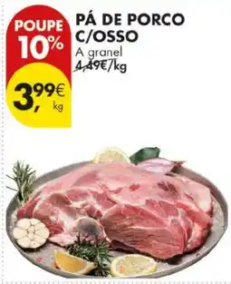 Pingo Doce Pá de porco c/osso promoção