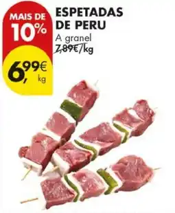 Pingo Doce espetadas de peru promoção