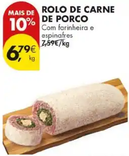 Pingo Doce rolo de carne de porco promoção