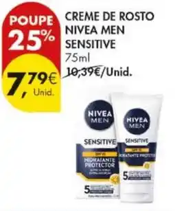 Pingo Doce creme de rosto nivea men sensitive promoção