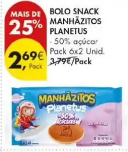 Pingo Doce Bolo snack manhazitos planetus promoção