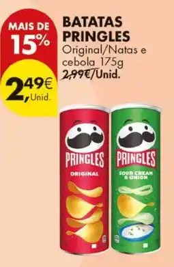 Pingo Doce Pringles original/natas e cebola promoção