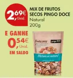 Pingo Doce Mix de frutos secos pingo doce promoção