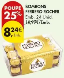 Pingo Doce bombons ferrero rocher promoção