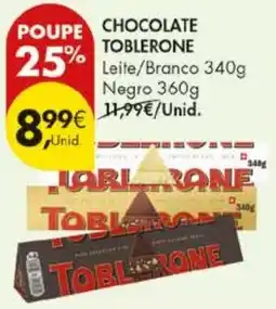 Pingo Doce Chocolate toblerone promoção
