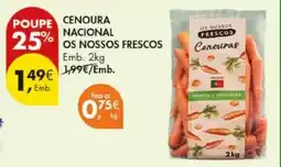 Pingo Doce cenoura nacional os nossos frescos promoção