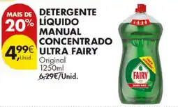Pingo Doce detergente líquido manual concentrado ultra fairy promoção