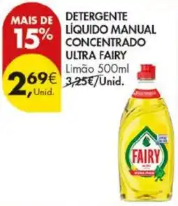 Pingo Doce Detergente líquido manual concentrado ultra fairy promoção