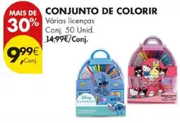 Pingo Doce conjunto de colorir promoção