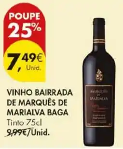 Pingo Doce vinho bairrada de marquês de marialva baga promoção