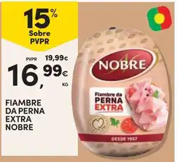 Continente Fiambre da perna extra nobre promoção