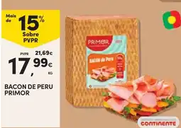 Continente Bacon de Peru Primor promoção