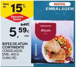 Continente Bifes de atum continente promoção