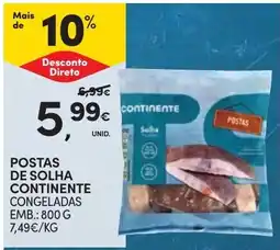 Continente Postas de solha continente promoção