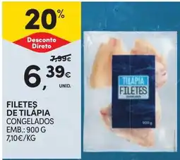 Continente Filetes de tilápia congelados promoção