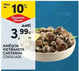 Continente Amêijoa vietnamita castanha congelada promoção