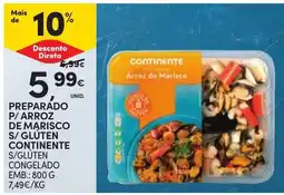 Continente Arroz de marisco continente promoção