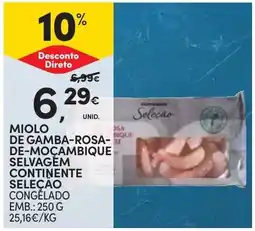 Continente miolo de gambas rosa-de-mocambique selvagem continente seleção promoção