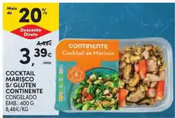 Continente cocktail marisco s/gluten continente promoção
