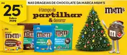Continente Nas drageias de chocolate da marca m&m's promoção