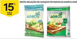 Continente Nesta seleção de queijos fatiados da marca agros promoção