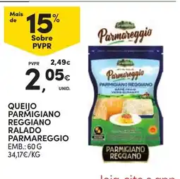 Continente queijo parmesano reggiano ralado parmareggio promoção