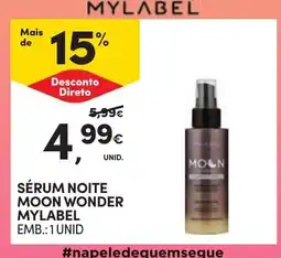 Continente Sérum noite moon wonder mylabel promoção