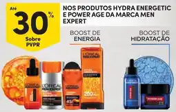 Continente nos produtos hydra energetic e power age da marca men expert promoção