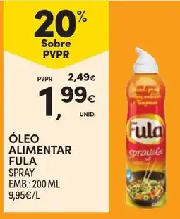 Continente óleo alimentar fula spray promoção