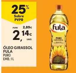 Continente óleo girassol fula puro promoção