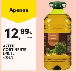 Continente Azeite continente promoção