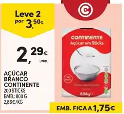 Continente Açúcar branco continente promoção