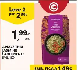 Continente Arroz thai jasmine continente promoção