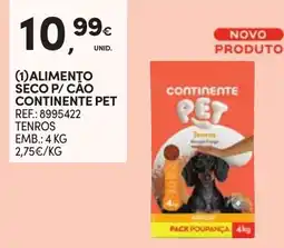 Continente Alimento seco p/ cão continente pet promoção