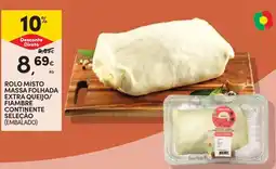 Continente Rolo misto massa folhada extra queijo/fiambre continente seleção (embalado) promoção