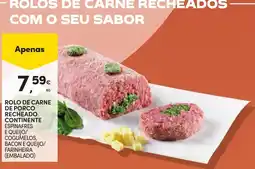 Continente Rolo de carne de porco recheado continente promoção