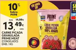 Continente carne picada granulada prime meat promoção