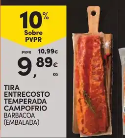Continente Tira entrecosto temperada campo frio barbacoa (embalada) promoção