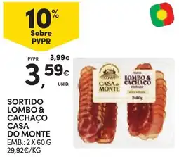 Continente sortido lombo & cachaço casa do monte promoção
