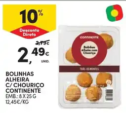 Continente bolinhas alheira c/ chouriço continente promoção