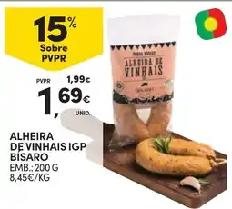 Continente Alheira de vinhais igp bisaro promoção