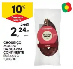 Continente Chouriço mouro da guarda continente promoção