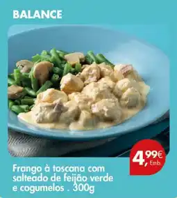 Pingo Doce Balance frango à toscana com salteado de feijão verde e cogumelos promoção