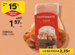 Continente Cebola continente promoção