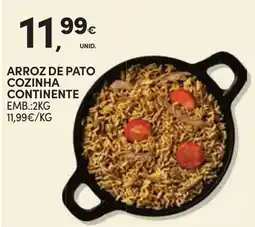 Continente Arroz de pato cozinha continente promoção