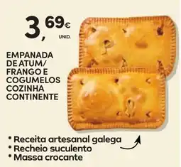 Continente Empanada de atum/frango e cogumelos cozinha continente promoção