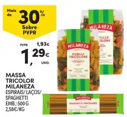 Continente massa tricolor milaneza promoção